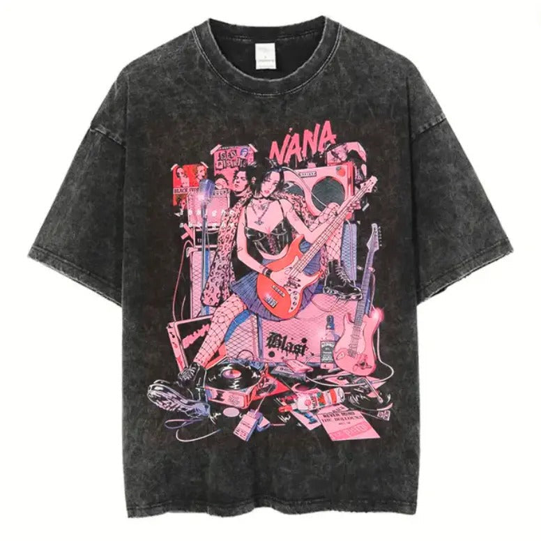 Nana Shirt,Nana Osaki Vintage T-Shirt, Rock Star Anime Print, Anime Shirt, Nana Merch, Anime Merch, Unisex Tee, Menswear...