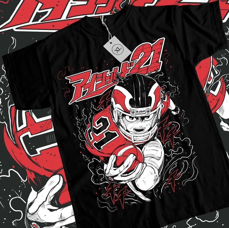 New Limited Eyeshield 21 T-Shirt S-4XL Hiruma Taro Raimon Suzuna Gift Shirt Tshirt S-4XL Hoodie, Sweatshirt