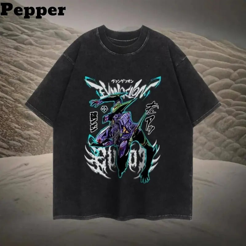 New Vintage "Neon Genesis Evangelion" Anime T-Shirt, Evangelion Shirt, Evangelion merch, Anime shirt, Vintage graphic...