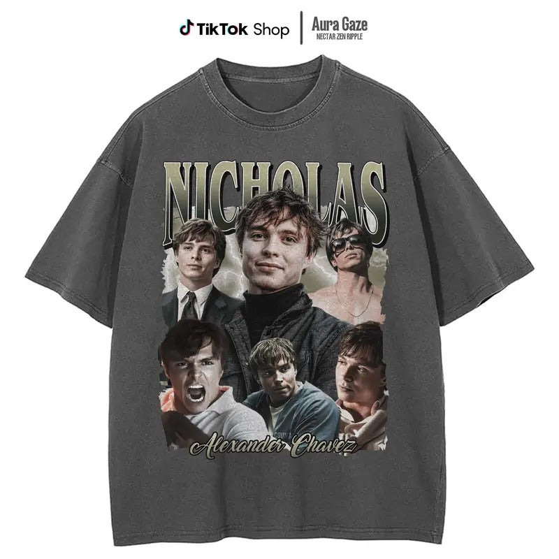 Nicholas Chavez Comfort Colors T-shirt, Unisex Tshirt For Men- For Women, Y2K 90s Retro Celebrity Movies Bootleg Tshirt,...