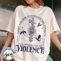 Nowhere in Existence Violence Shirt, Violet Sorrengail, Bookish Shirt, Fourth Wing, Gifts for Readers, Fantasy Book...