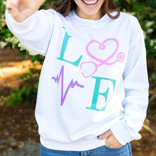 'Nurse Love' Sweatshirt T-Shirts, Hoodie | RetroVerseTees.com