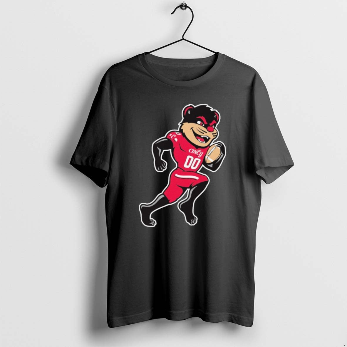 Official 2025 Cincinnati Bearcats Mascot Playing Football T-Shirts, Hoodie, Sweatshirt | RetroVerseTees.com
