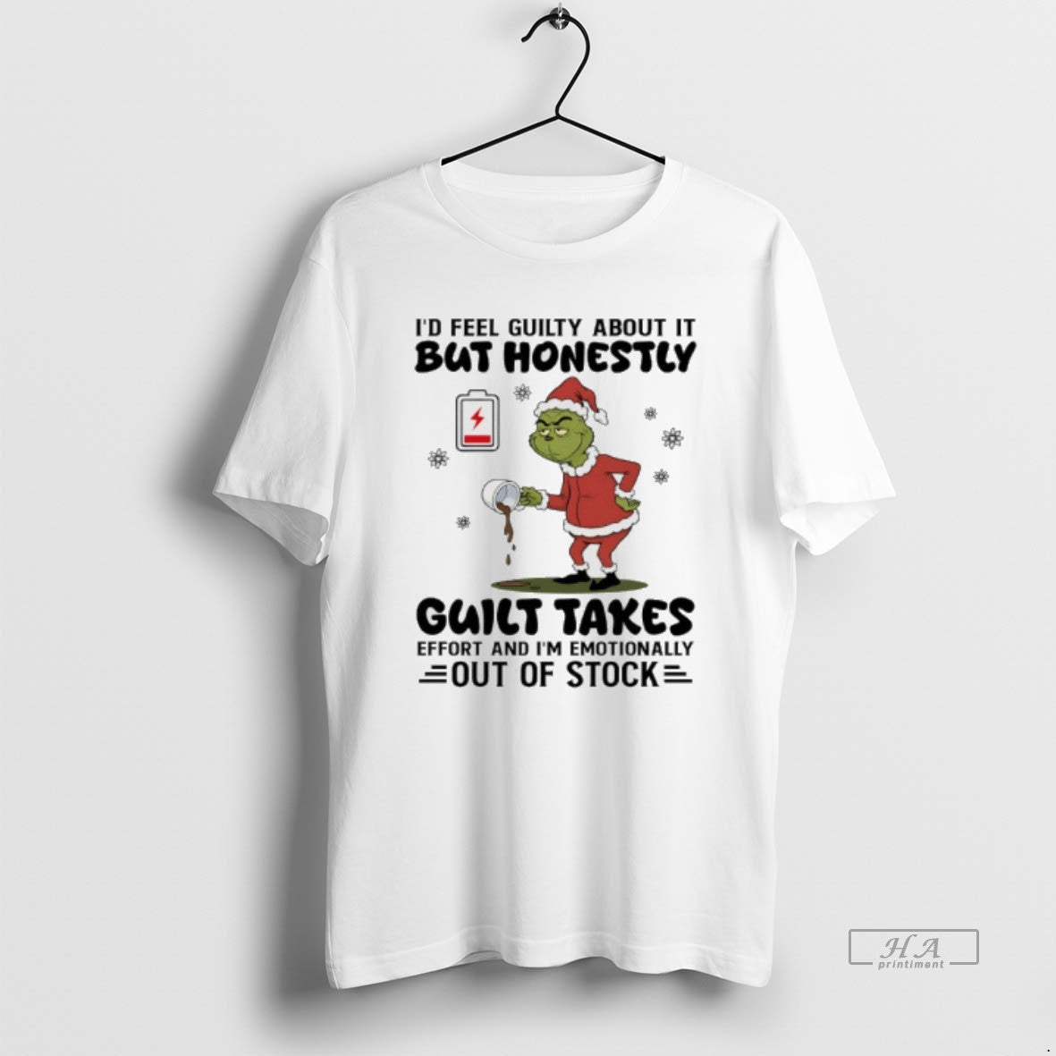 Official Grinch Id Feel Guilty About It But Honestly Guilty Takes Christmas T-Shirts, Hoodie, Sweatshirt | RetroVerseTees.com