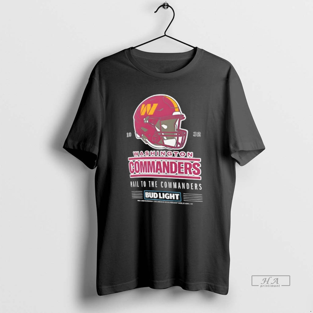 Official Hail To The Commanders Washington Commanders Bud Light T-Shirts, Hoodie, Sweatshirt | RetroVerseTees.com