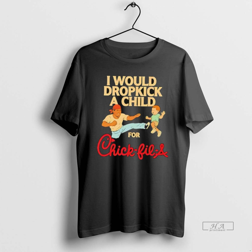 Official I Would Dropkick A Child For Chick Fil A Cartoon T-Shirts, Hoodie, Sweatshirt | RetroVerseTees.com