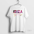 Official Ibiza Floral Text Summer Beach Vacation T-Shirts, Hoodie, Sweatshirt | RetroVerseTees.com