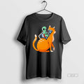 Official Orange Cat Alien Classic T-Shirts, Hoodie, Sweatshirt | RetroVerseTees.com