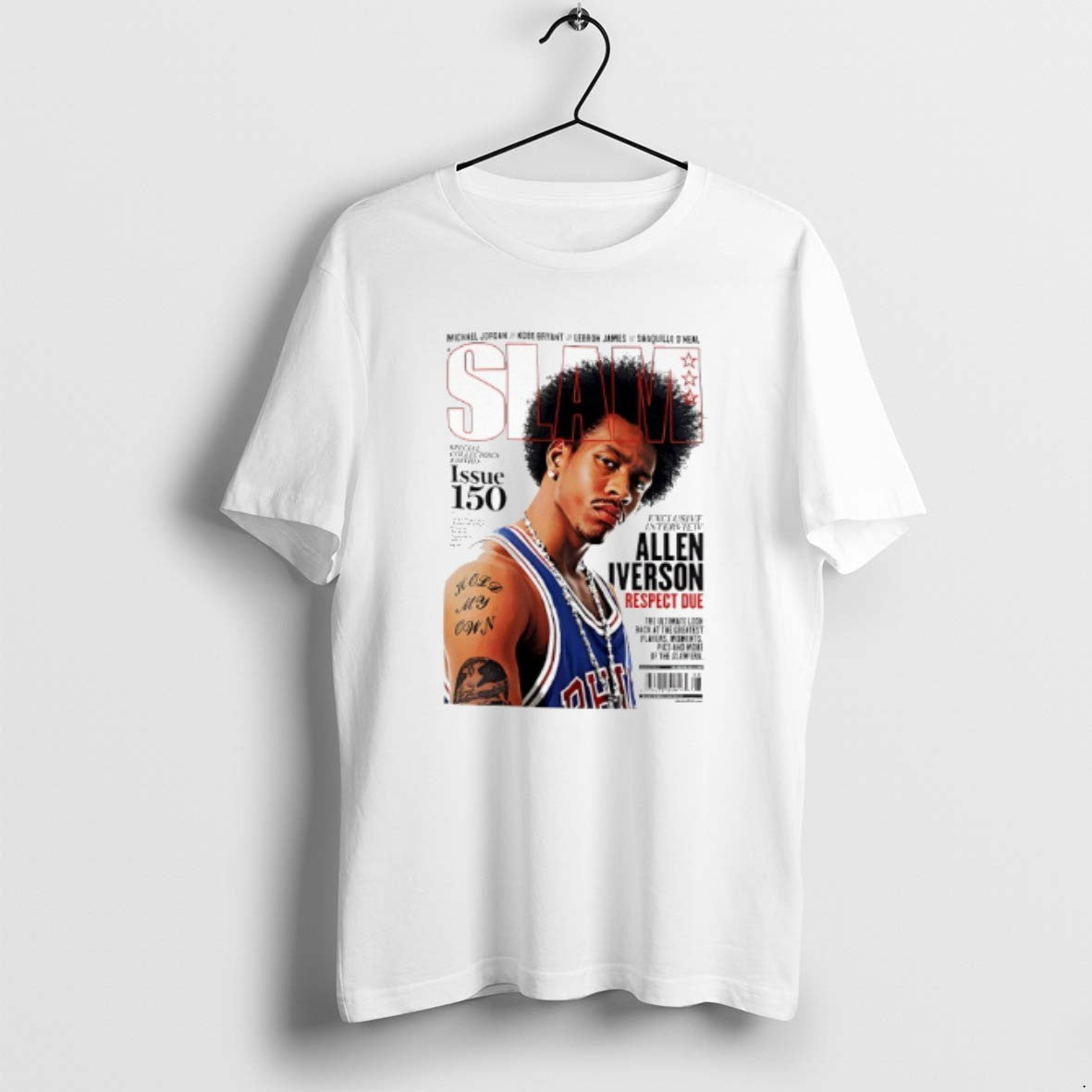 Official Slam Philadelphia 76ers Allen Iverson Respect Due Issue 150 T-Shirts, Hoodie, Sweatshirt | RetroVerseTees.com
