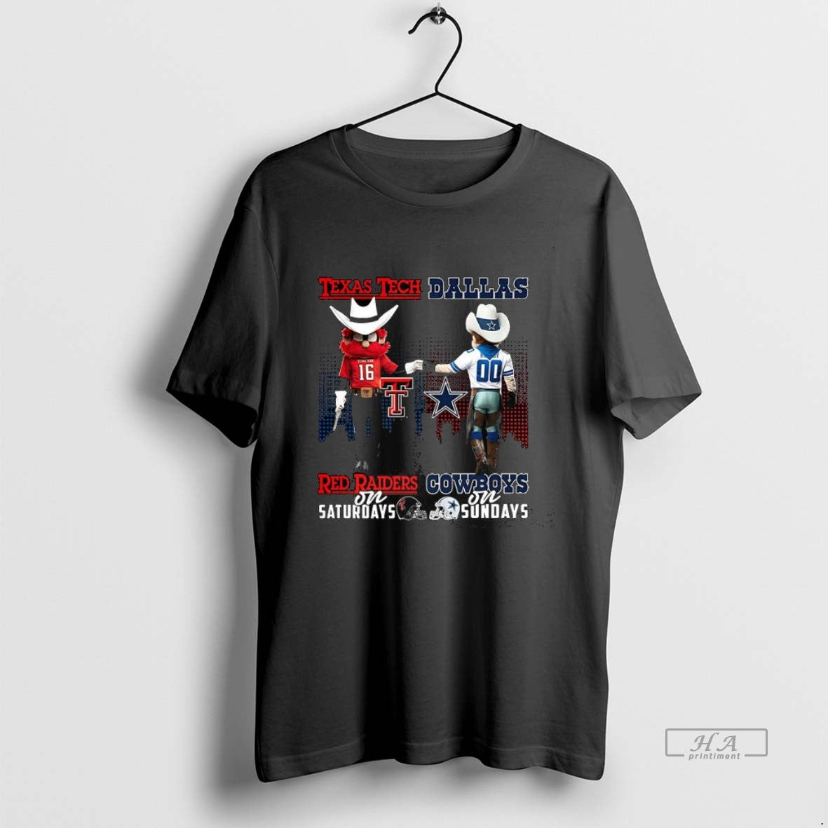 Official Texas Tech Red Raiders On Saturdays Vs Dallas Cowboys On Sundays Mascot T-Shirts, Hoodie, Sweatshirt