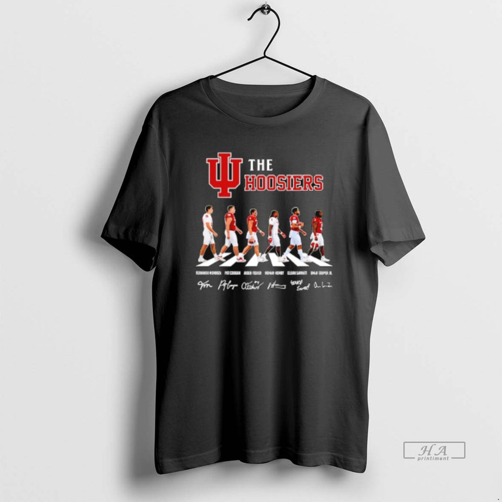 Official The Hoosiers Indiana Cross The Street Signatures 2026 T-Shirts, Hoodie, Sweatshirt | RetroVerseTees.com