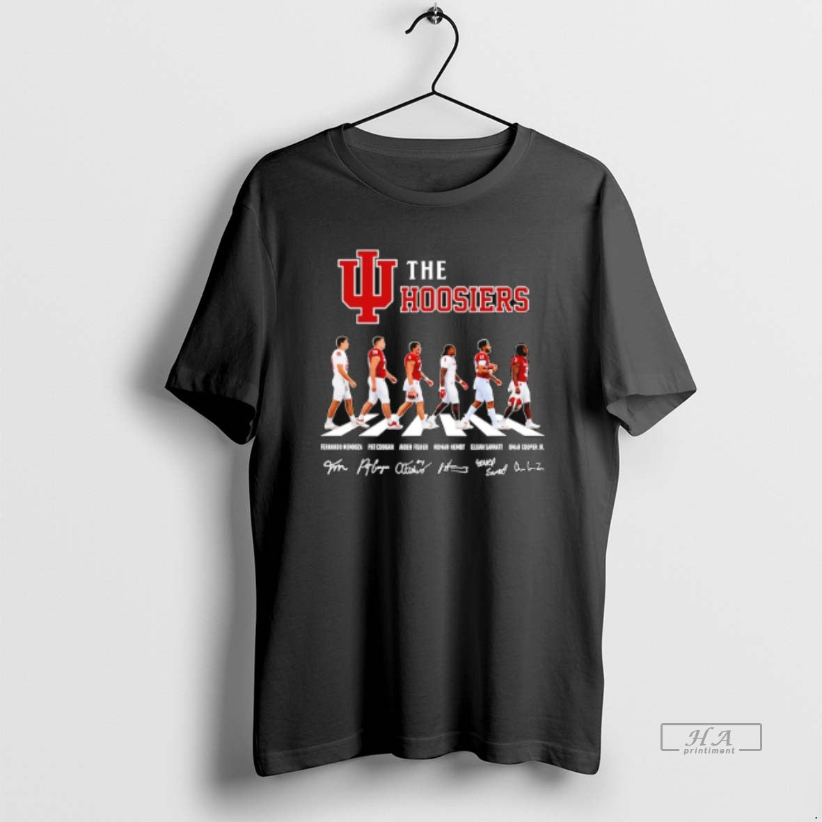 Official The Hoosiers Indiana Cross The Street Signatures 2026 T-Shirts, Hoodie, Sweatshirt | RetroVerseTees.com