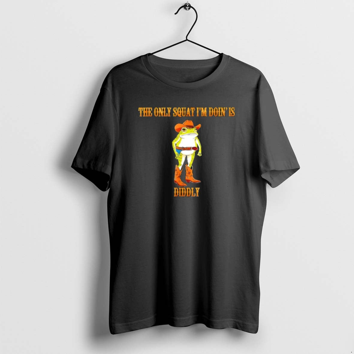 Official The Only Squat Im Doin Is Diddly Frog Cowboy T-Shirts, Hoodie, Sweatshirt | RetroVerseTees.com