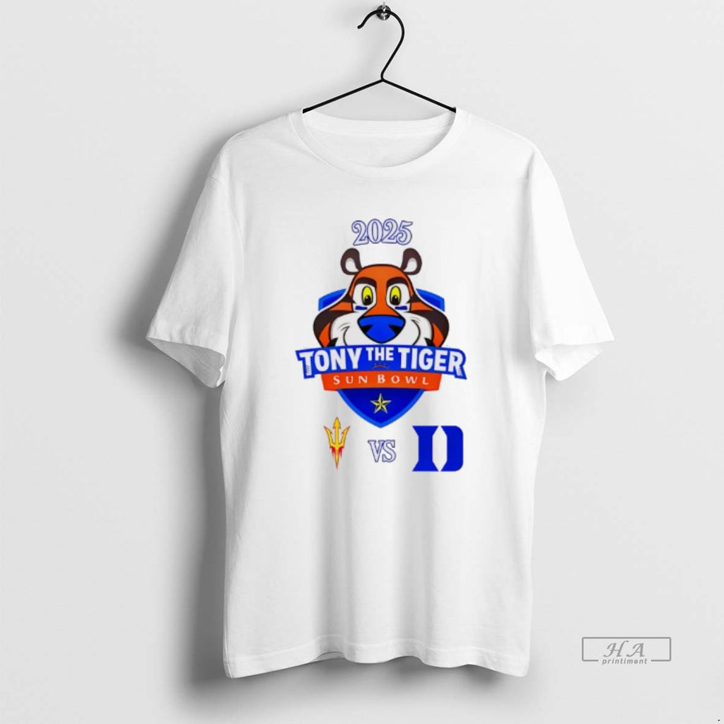 Official Tony The Tiger Sun Bowl 2025 Arizona State Vs Duke T-Shirts, Hoodie, Sweatshirt | RetroVerseTees.com