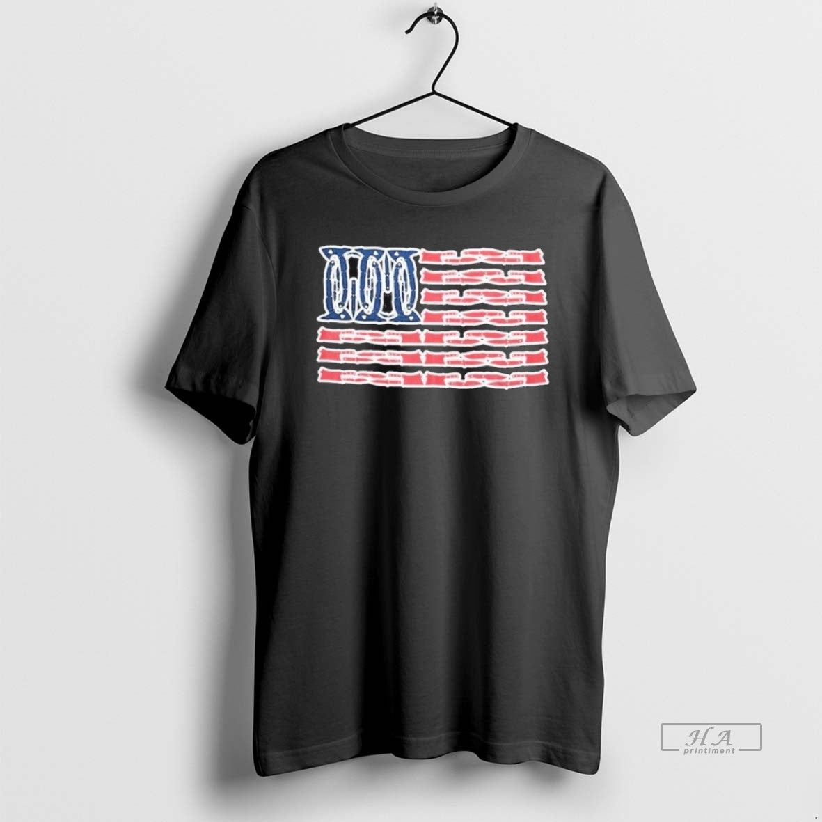 Official Trendy Half Face Blades American Knife Flag