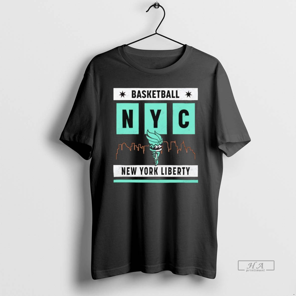 Official Trendy New York Liberty Basketball Skyline
