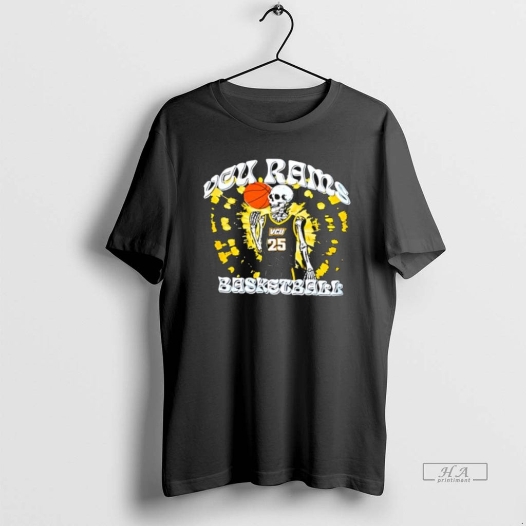 Official Vcu Rams Basketball Skeleton T-Shirts, Hoodie, Sweatshirt | RetroVerseTees.com