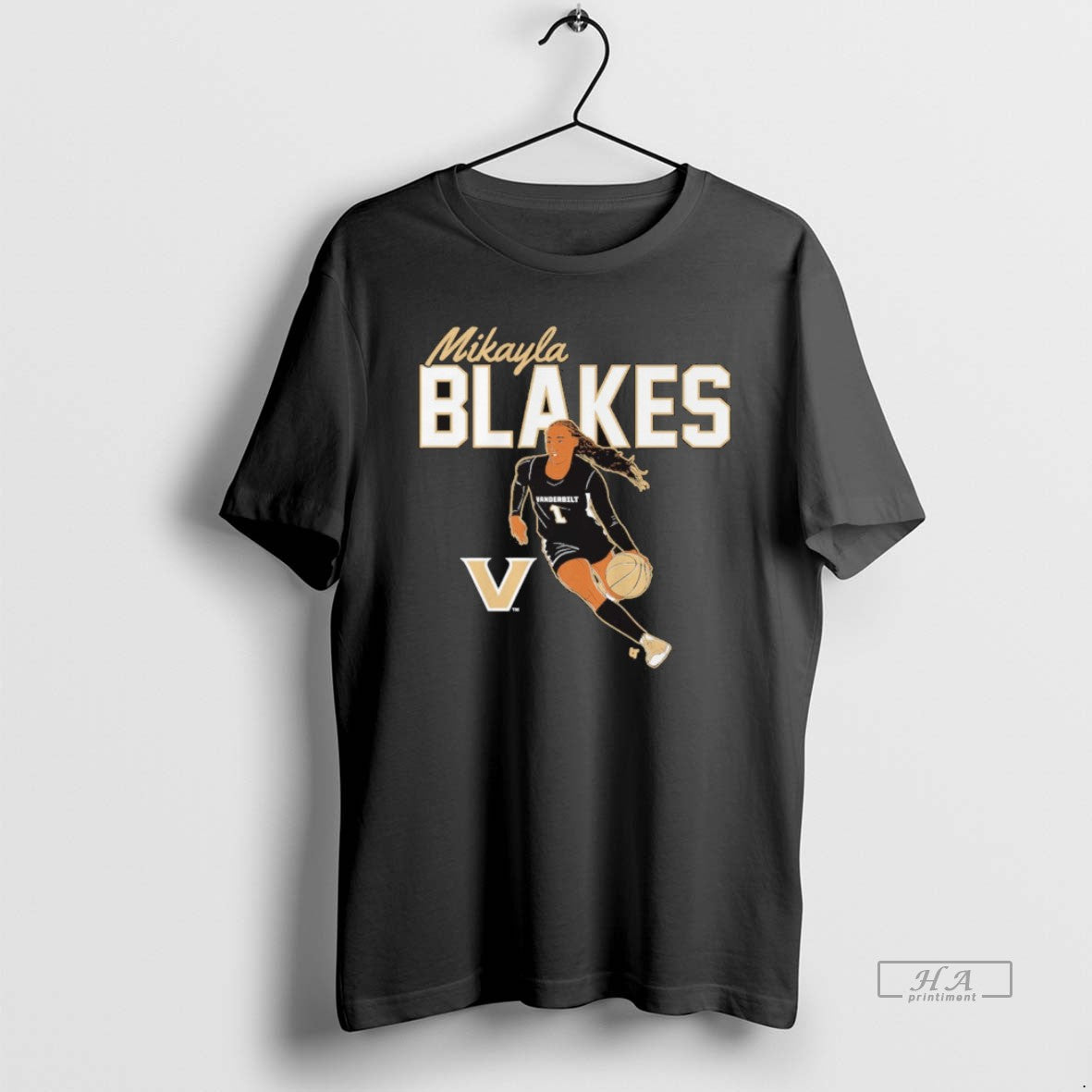 Official Vanderbilt Commodores Basketball Mikayla Blakes Name Pose T-Shirts, Hoodie, Sweatshirt | RetroVerseTees.com