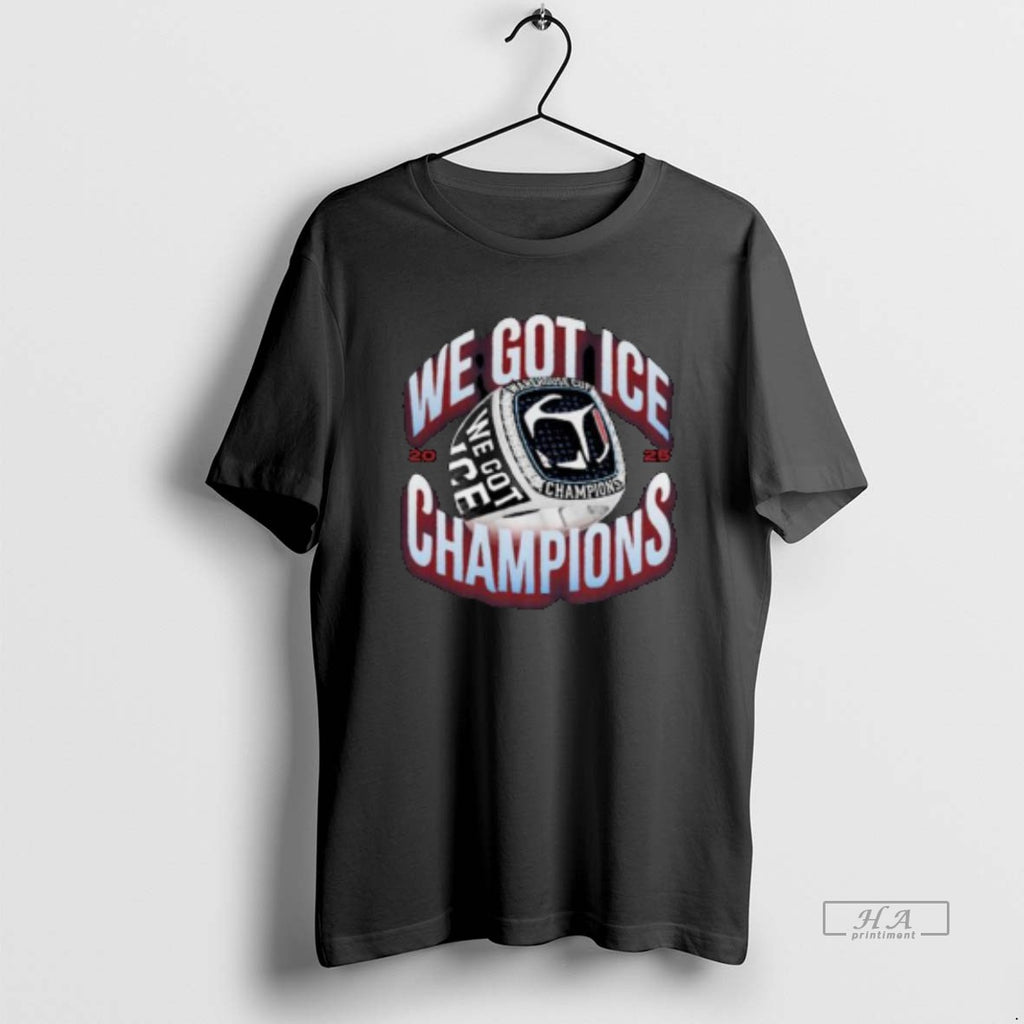 Official We Got Ice Champions Rings Circle Black T-Shirts, Hoodie, Sweatshirt | RetroVerseTees.com