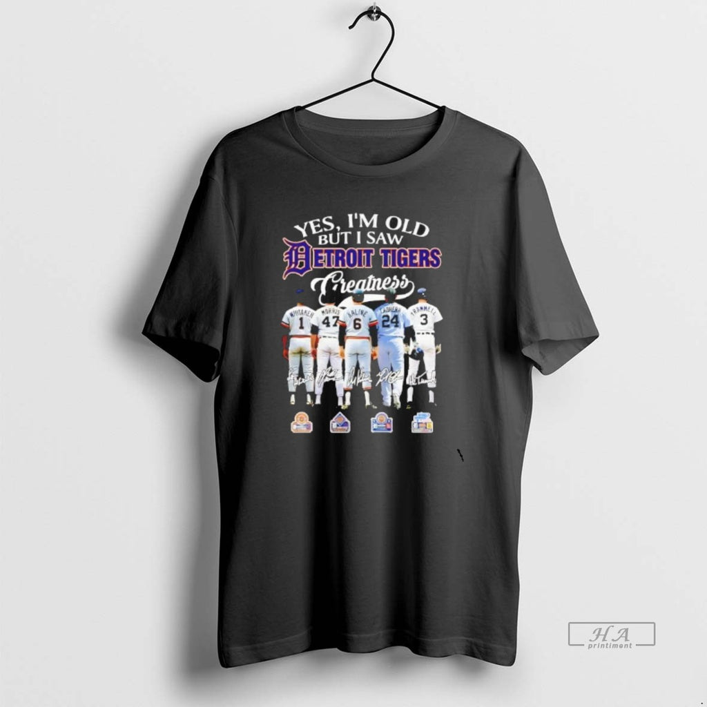 Official Yes Im Old But I Saw Detroit Tigers Greatness Players T-Shirts, Hoodie, Sweatshirt | RetroVerseTees.com