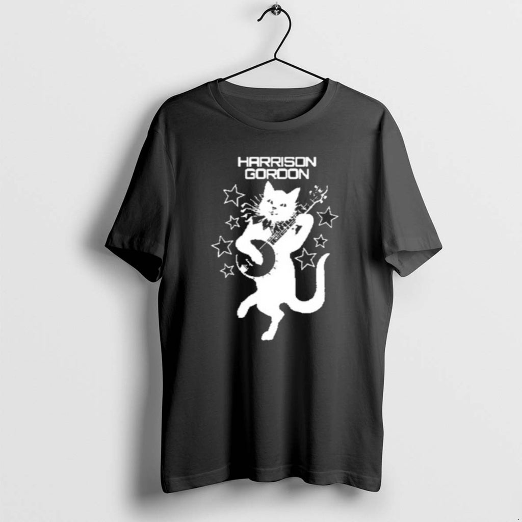 Official Harrison Gordon Banjo Cat Tee Hoodie, Sweatshirt | RetroVerseTees.com