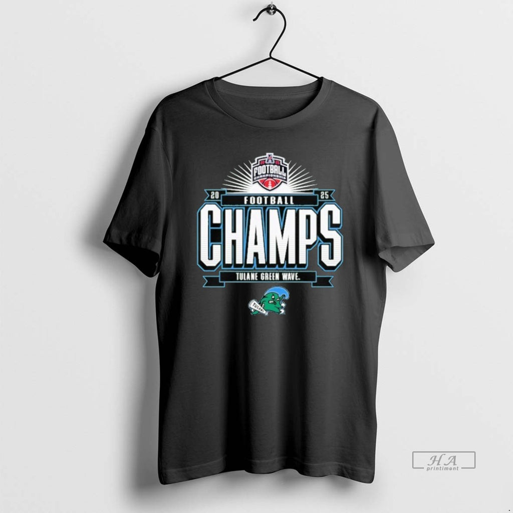 Official Tulane Green Wave 2025 The American Football Champions Locker Room T-Shirts, Hoodie, Sweatshirt | RetroVerseTees.com