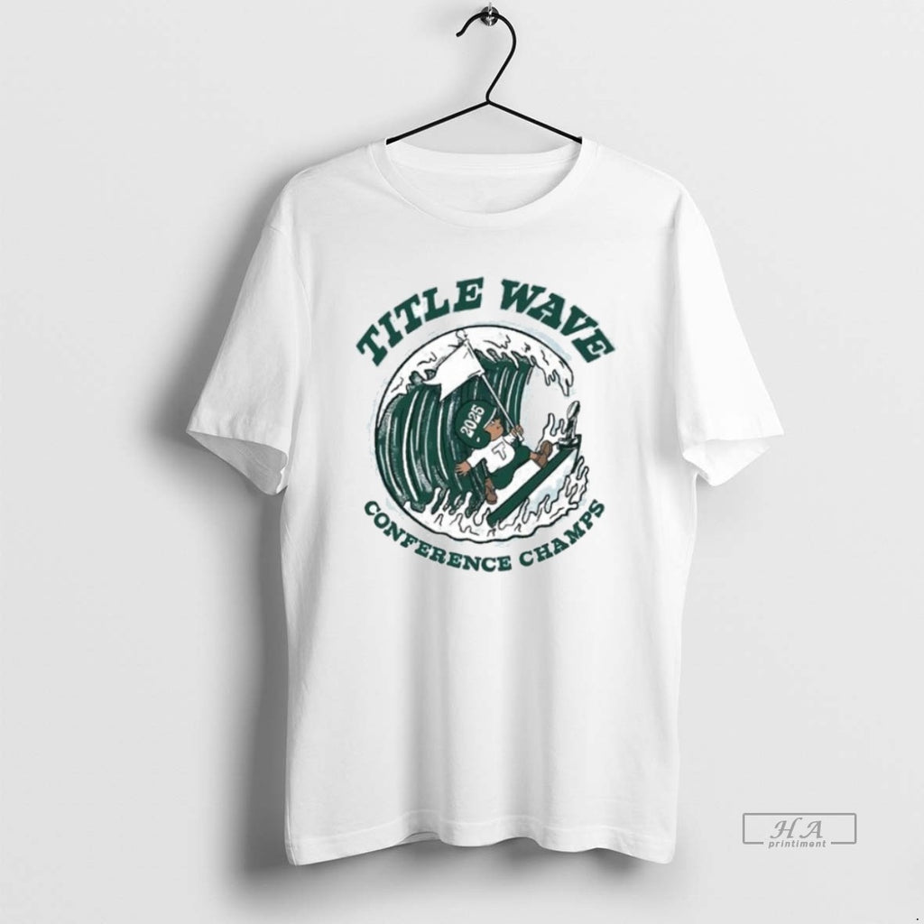 Official Tulane Green Wave Title Wave Conference Champs 2025 T-Shirts, Hoodie, Sweatshirt | RetroVerseTees.com