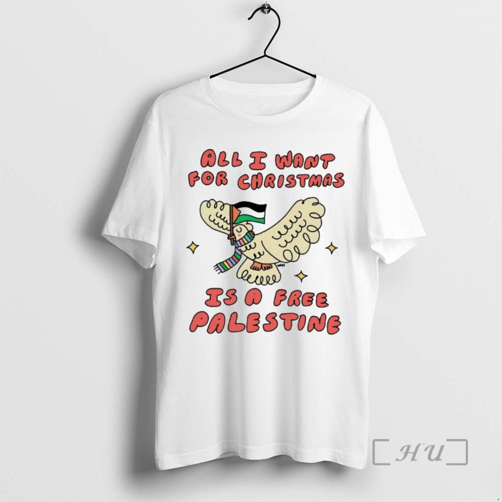 Officials All I Want For Christmas Is A Free Palestine T-Shirts, Hoodie, Sweatshirt | RetroVerseTees.com