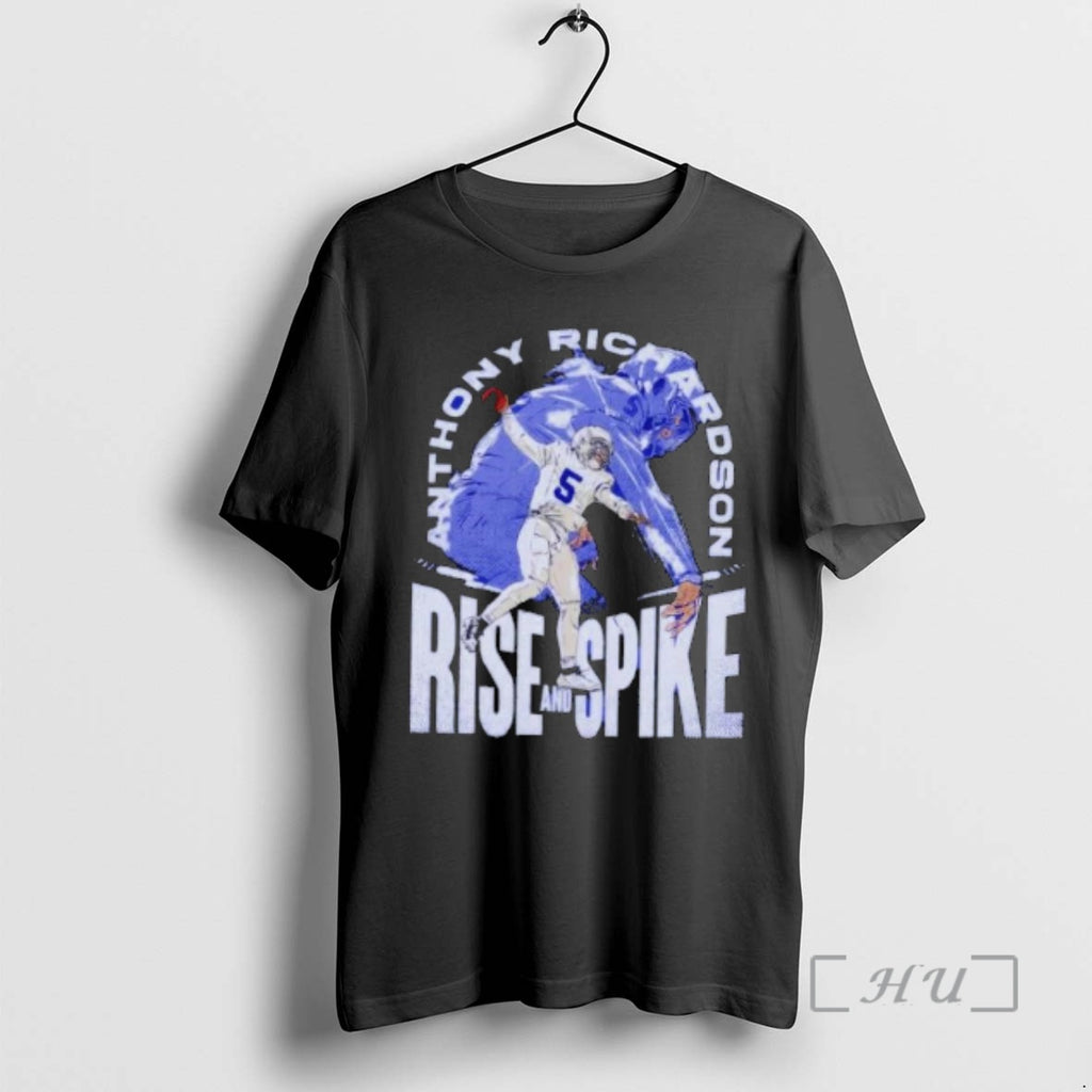 Officials Anthony Richardson Indianapolis Rise And Spike T-Shirts, Hoodie, Sweatshirt | RetroVerseTees.com