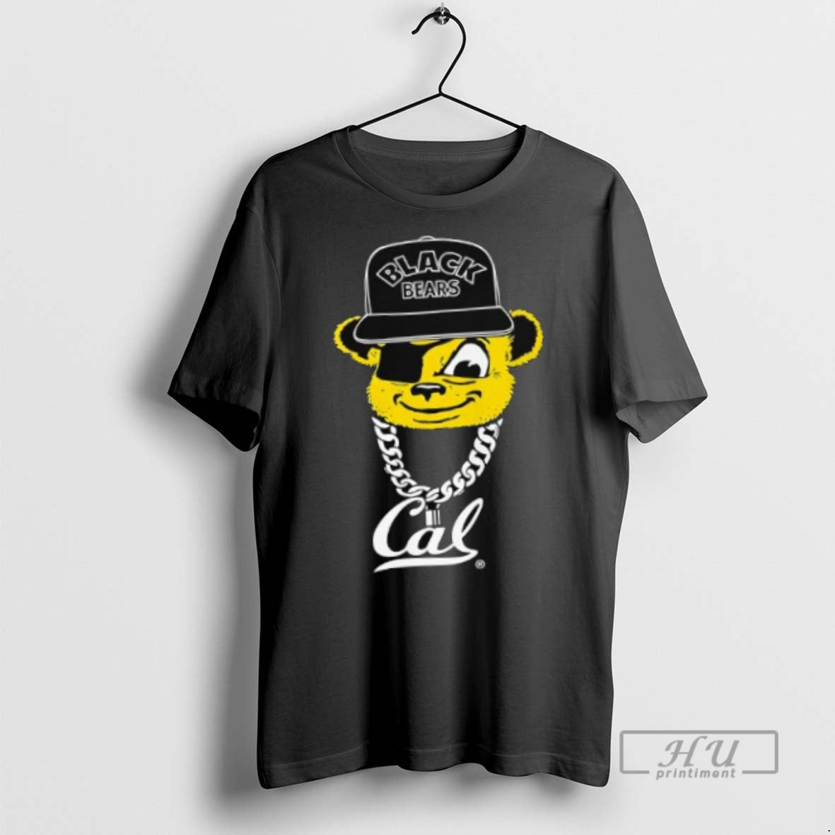Officials Black Bear Berkeley Cal Baseball T Shirt