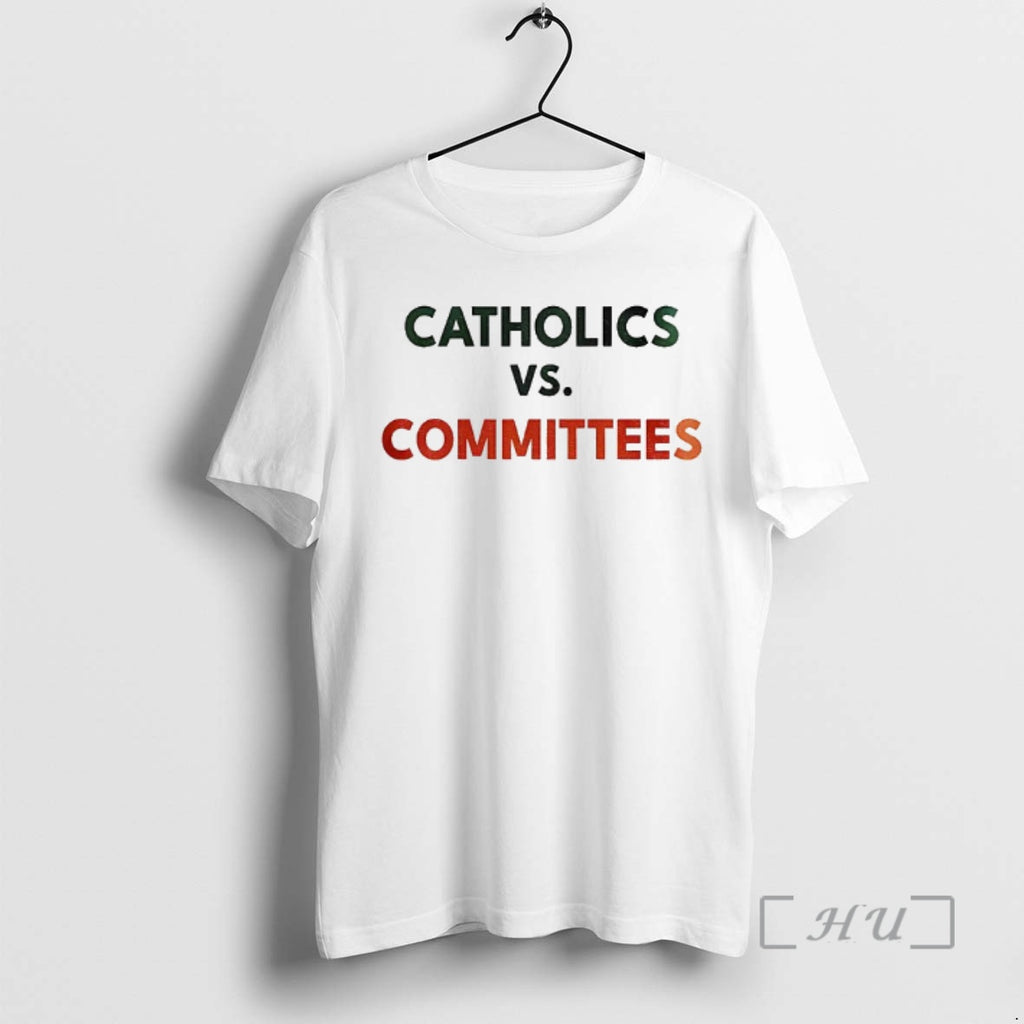 Officials Catholics Vs Committees College Football Parody Notre Dame Fighting Irish Premium T Shirts Sweater Hoodie,...