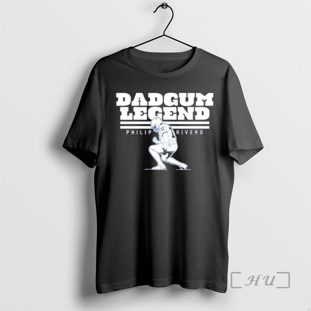 Officials Dadgum Legend Colts Philip Rivers T-Shirts, Hoodie, Sweatshirt | RetroVerseTees.com