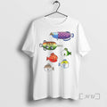 Officials Fishing Wii Play Fish Species Circle T-Shirts, Hoodie, Sweatshirt | RetroVerseTees.com