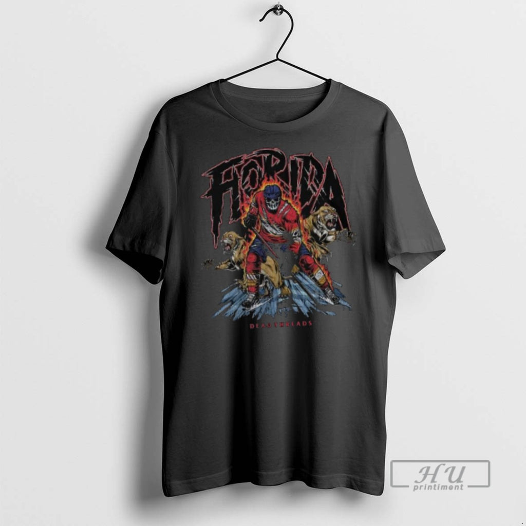 Officials Florida Panthers Hockey Skeleton Dead Threads 2025 Long Sleve T Shirt
