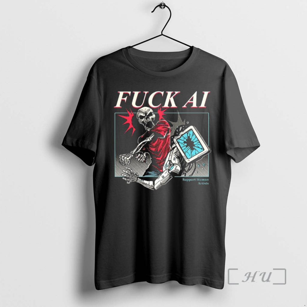 Officials Fuck Ai Support Human Artists Do Your Part Antiai T-Shirts, Hoodie, Sweatshirt | RetroVerseTees.com