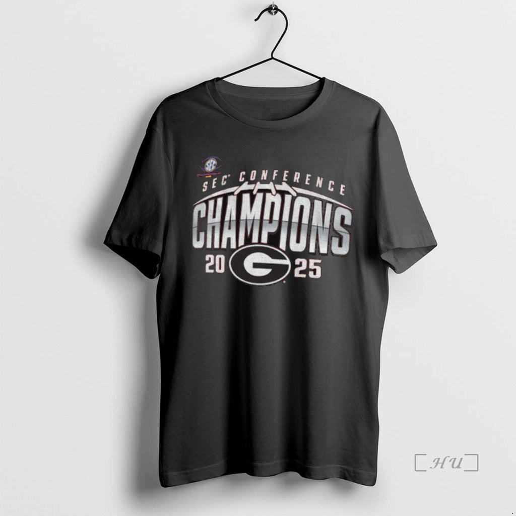 Officials Georgia Bulldogs 2025 Sec Football Champions Endzone Speed T-Shirts, Hoodie, Sweatshirt | RetroVerseTees.com