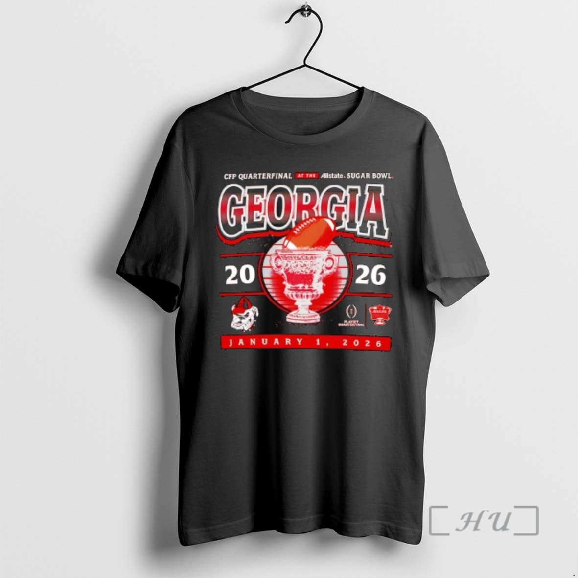 Officials Georgia Bulldogs Cfp Allstate Sugar Bowl 2026 T-Shirts, Hoodie, Sweatshirt | RetroVerseTees.com