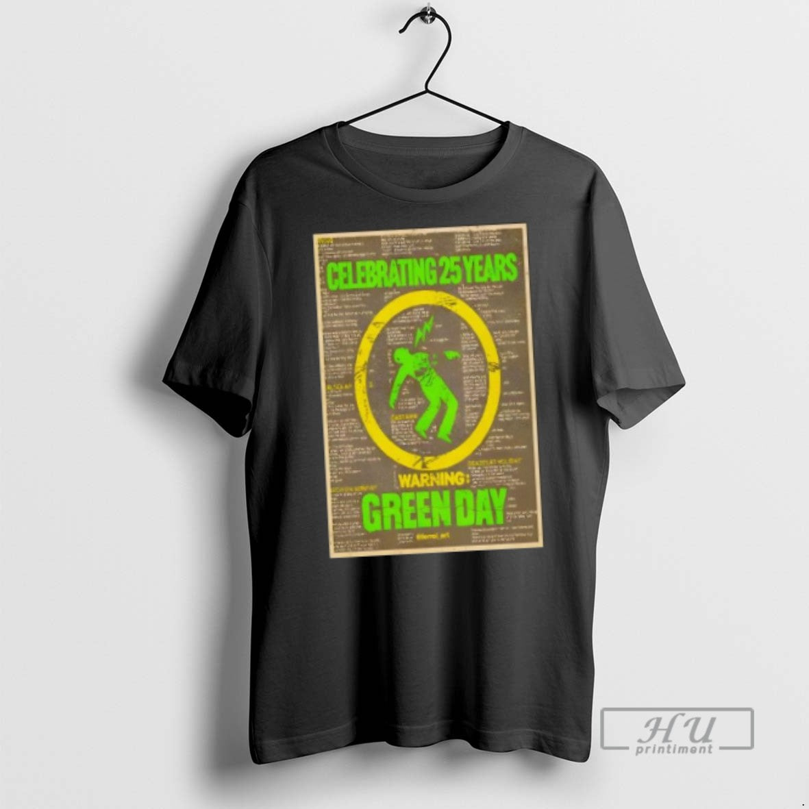Officials Green Day Warning Celebrating 25 Years T Shirt