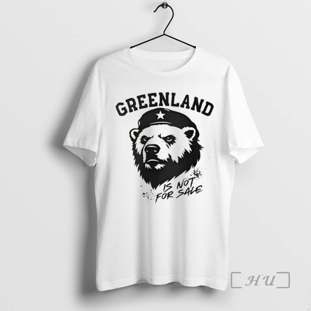 Officials Greenland Is Not For Sale White Bear Political T-Shirts, Hoodie, Sweatshirt | RetroVerseTees.com