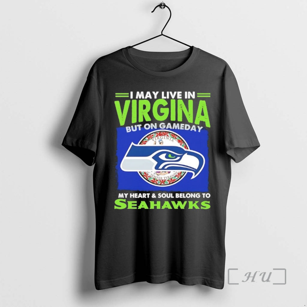 Officials I May Live In Virginia But On Gameday My Heart And Soul Belong To T-Shirts, Hoodie, Sweatshirt | RetroVerseTees.com