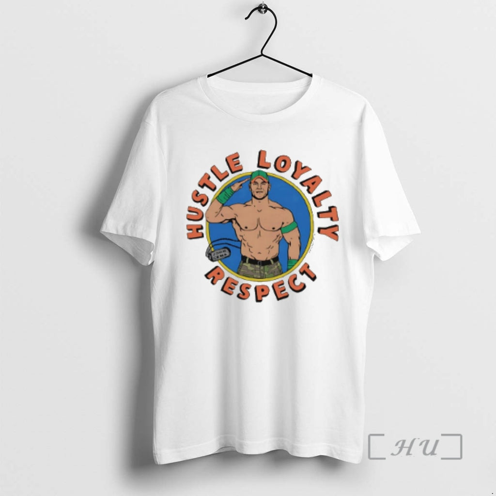 Officials John Cena Hustle Loyalty Respect Caricature T-Shirts, Hoodie, Sweatshirt | RetroVerseTees.com