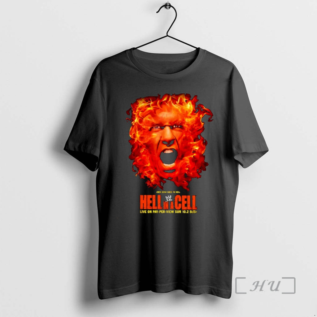 Officials John Cena Goes To Hell Hell In A Cell Live On Pay Per View T-Shirts, Hoodie, Sweatshirt | RetroVerseTees.com