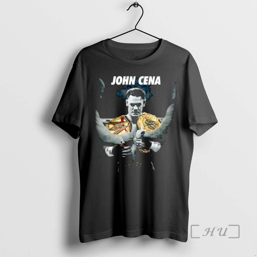 Officials John Cena Two Cup Champions Graphic Christmas T-Shirts, Hoodie, Sweatshirt | RetroVerseTees.com