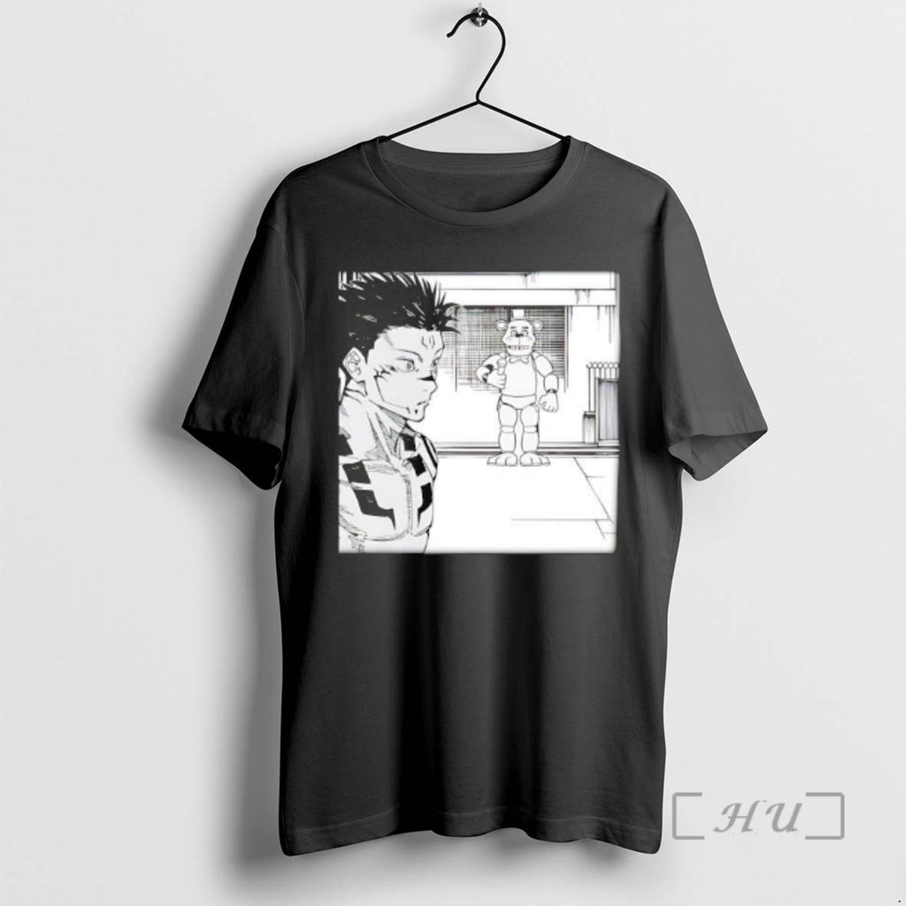 Officials Jujutsu Kaisen And Five Nights At Freddys Anime Graphic T-Shirts, Hoodie, Sweatshirt | RetroVerseTees.com