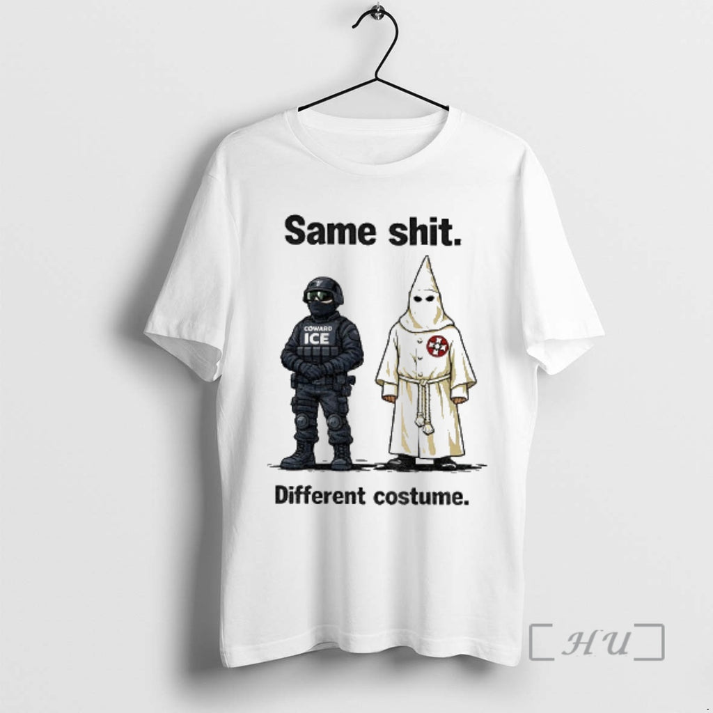 Officials Kkk Coward Ice Same Shit Different Costume T-Shirts, Hoodie, Sweatshirt | RetroVerseTees.com