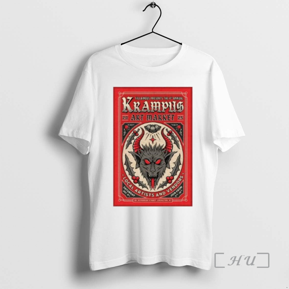 Officials Krampus Market Dec 6 2025 Lexington Ky Circle White T-Shirts, Hoodie, Sweatshirt | RetroVerseTees.com