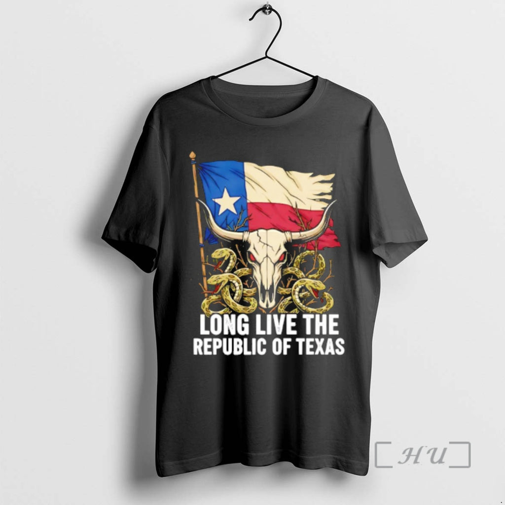 Officials Long Live The Republic Of Texas Bull Head T-Shirts, Hoodie, Sweatshirt | RetroVerseTees.com