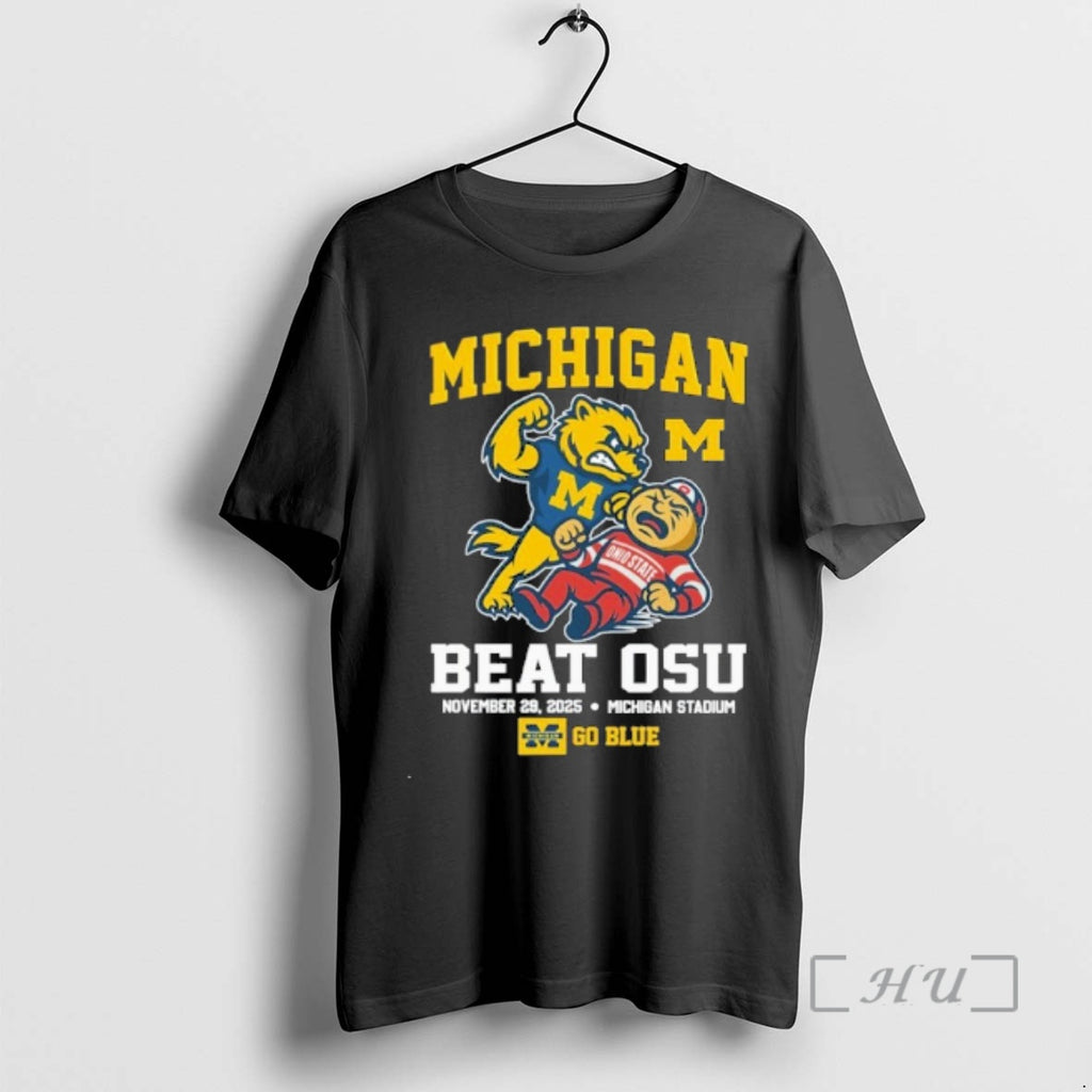 Officials Michigan Beat Osu November 29 2025 Go Blue T-Shirts, Hoodie, Sweatshirt | RetroVerseTees.com