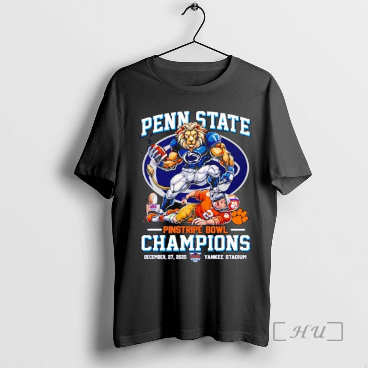 Officials Penn State Nittany Lions Beat Clemson Tigers 2025 Pinstripe Bowl Champs Premium T Shirts Hoodie, Sweatshirt