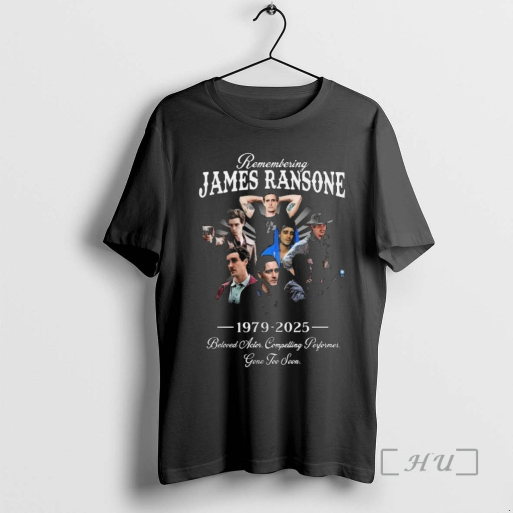 Officials Remembering James Ransone Remembering Beloved Actor 2025 T-Shirts, Hoodie, Sweatshirt | RetroVerseTees.com